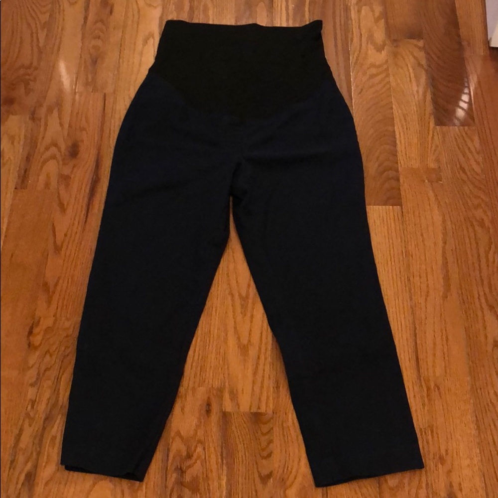Loft navy cropped pants